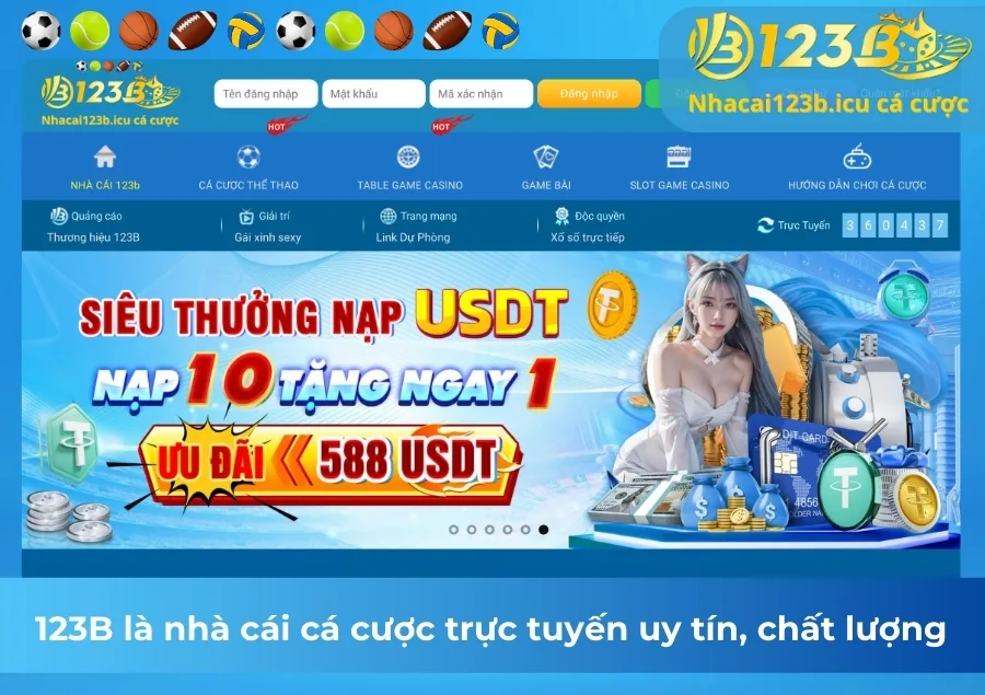 123B là nhà cái cá cược trực tuyến uy tín, chất lượng