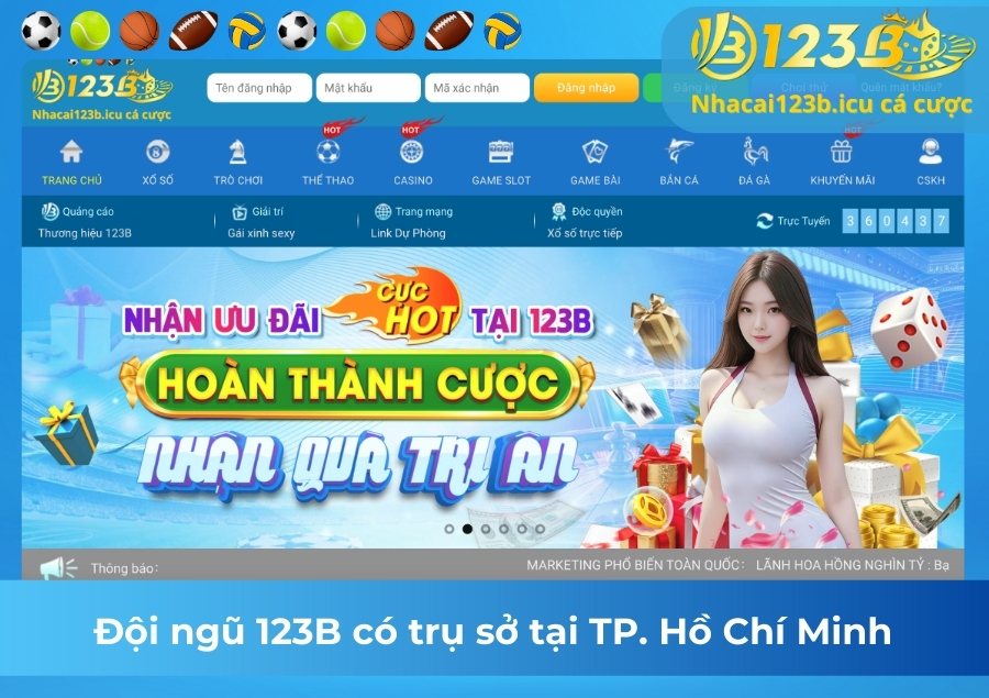 Đội ngũ 123B có trụ sở tại TP. Hồ Chí Minh