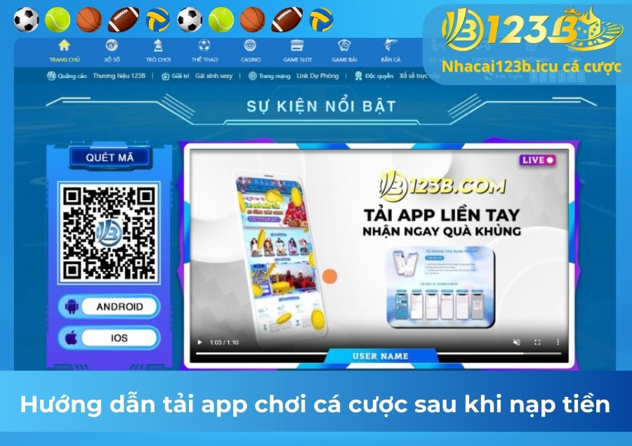 Hướng dẫn tải app chơi cá cược sau khi nạp tiền